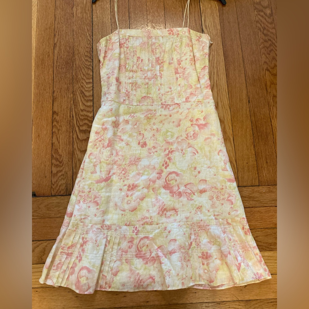 Ann Taylor floral linen sundress